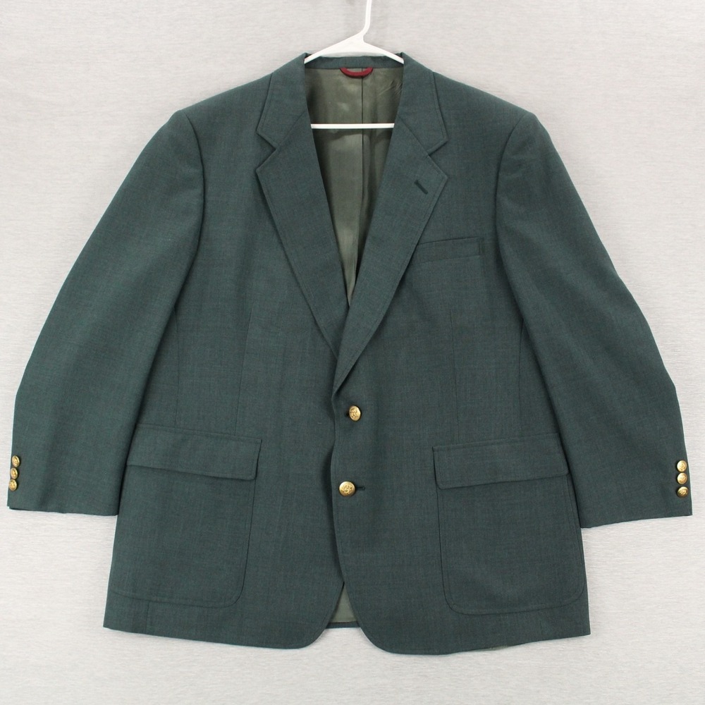 Hart Schaffner & Marx Jack Nicklaus Golden Bear Blazer Mens 46R Green